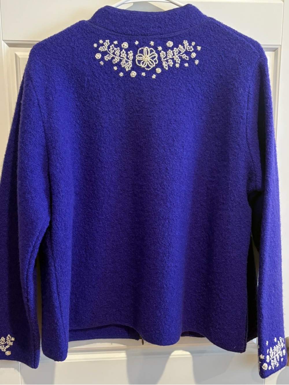 Embroidered Wool Zip Jacket - Picture 5 of 13